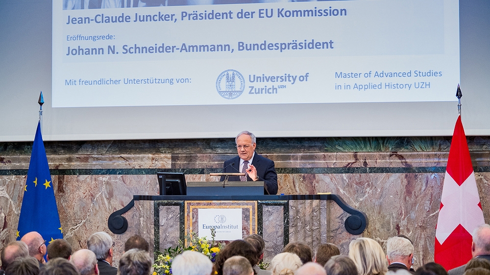 Plädiert für eine Partnerschaft auf Augenhöhe zwischen der Schweiz und der EU: Bundespräsident Johann Schneider-Ammann.