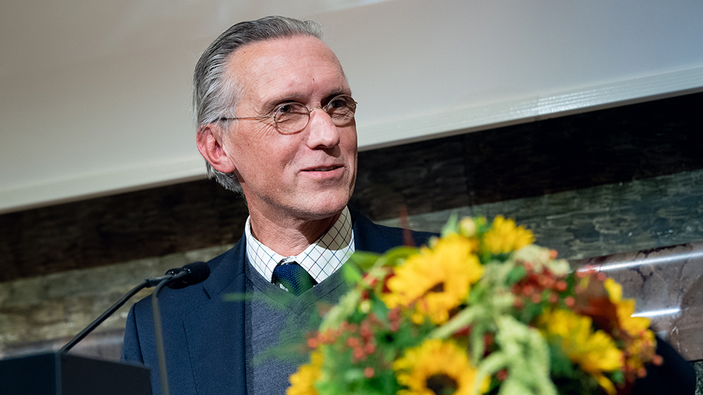 Professor Jean-Michel Hatt, Direktor der Klinik für Zoo-, Heim- und Wildtiere der Vetsuisse-Fakultät der Universität Zürich, führte durch die Veranstaltung.
