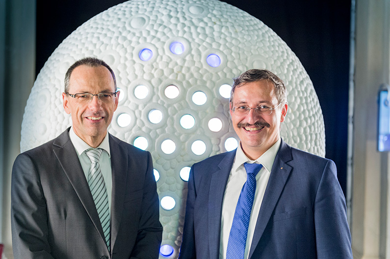 ETH-Präsident Lino Guzzella und UZH-Rektor Michael Hengartner eröffneten die Scientifica gemeinsam.