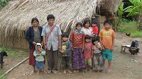 Familie aus dem Bolivianischen Amazonasgebiet
