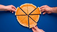 einen kuchen teilen