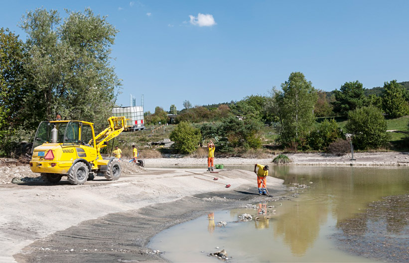 Erosion und Fäulnis haben ihre Spuren hinterlassen und eine Sanierung der Weiher nötig gemacht.