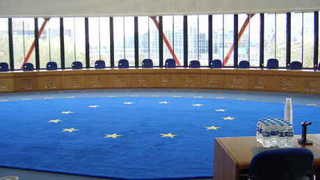Gerichtssaal des Europäischen Gerichtshofs für Menschenrechte