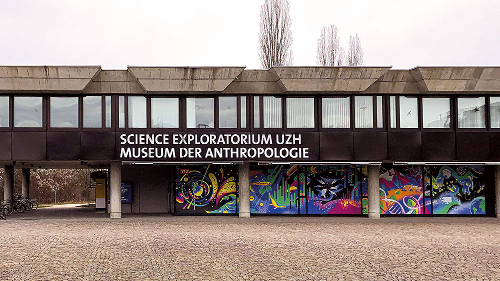 <p>Blick auf das Science Exploratorium am Campus Irchel.</p> (Bild: Science Exploratorium UZH)