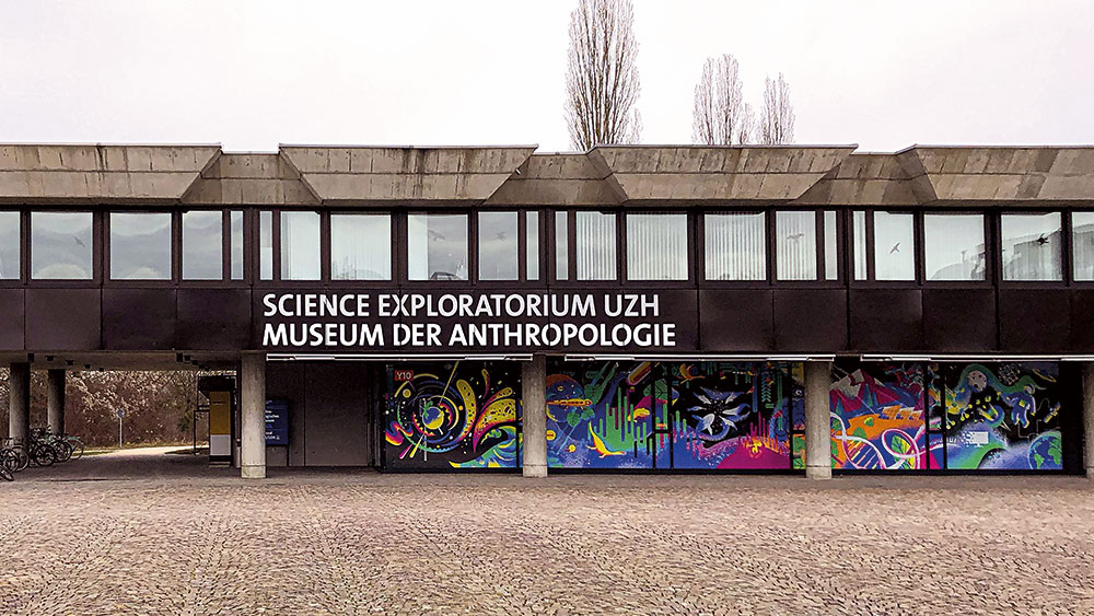 Blick auf das Science Exploratorium am Campus Irchel.