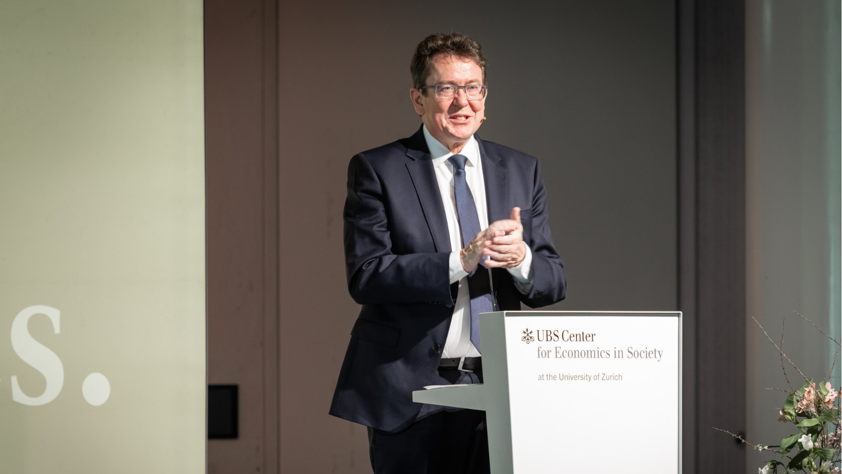Bundesrat Albert Rösti hielt die Keynote. (Bilder: UBS Center / Ueli Christoffel)
