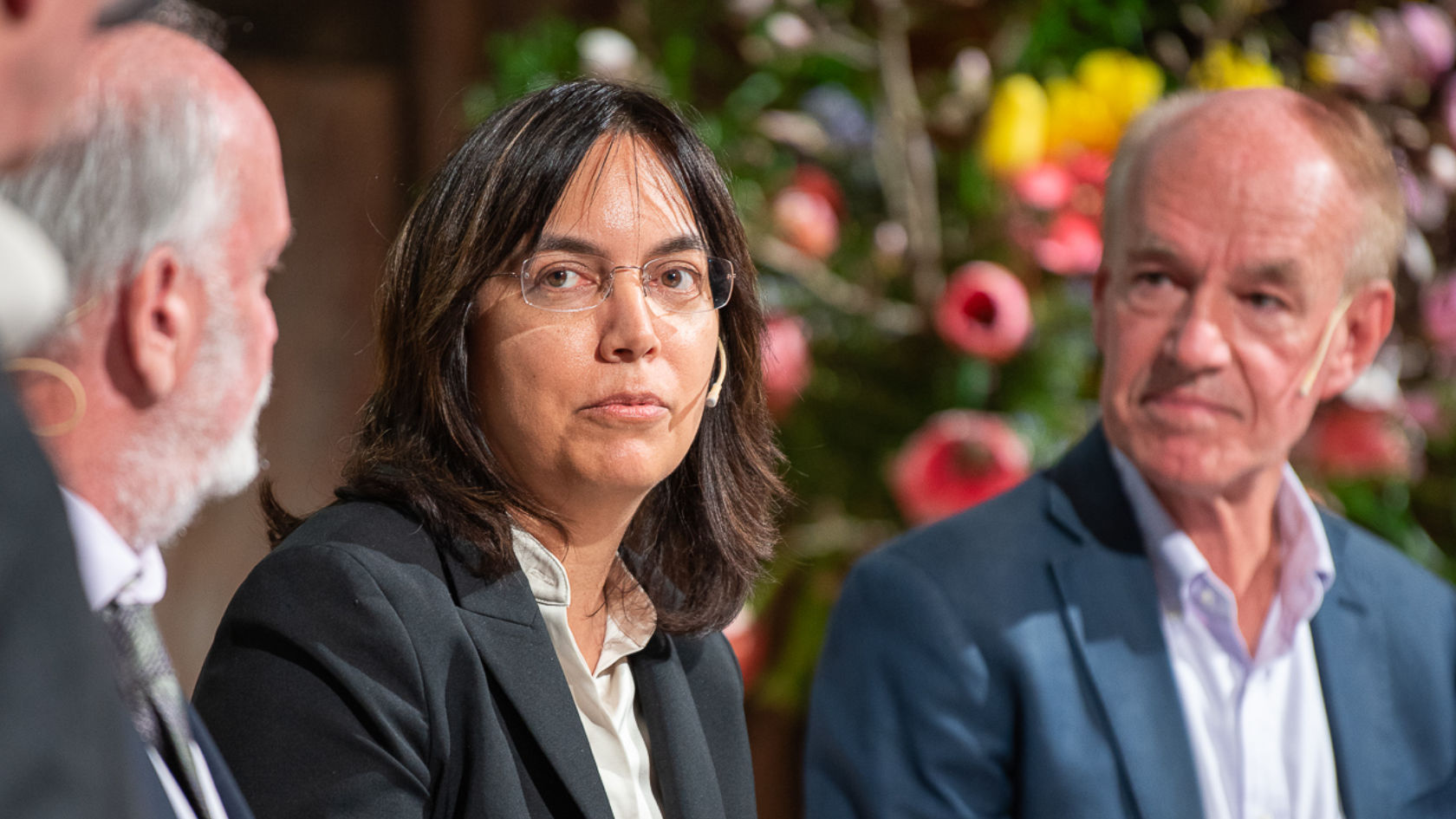 David Schimel, Sonia Seneviratne und Marco Lambertini auf dem Podium