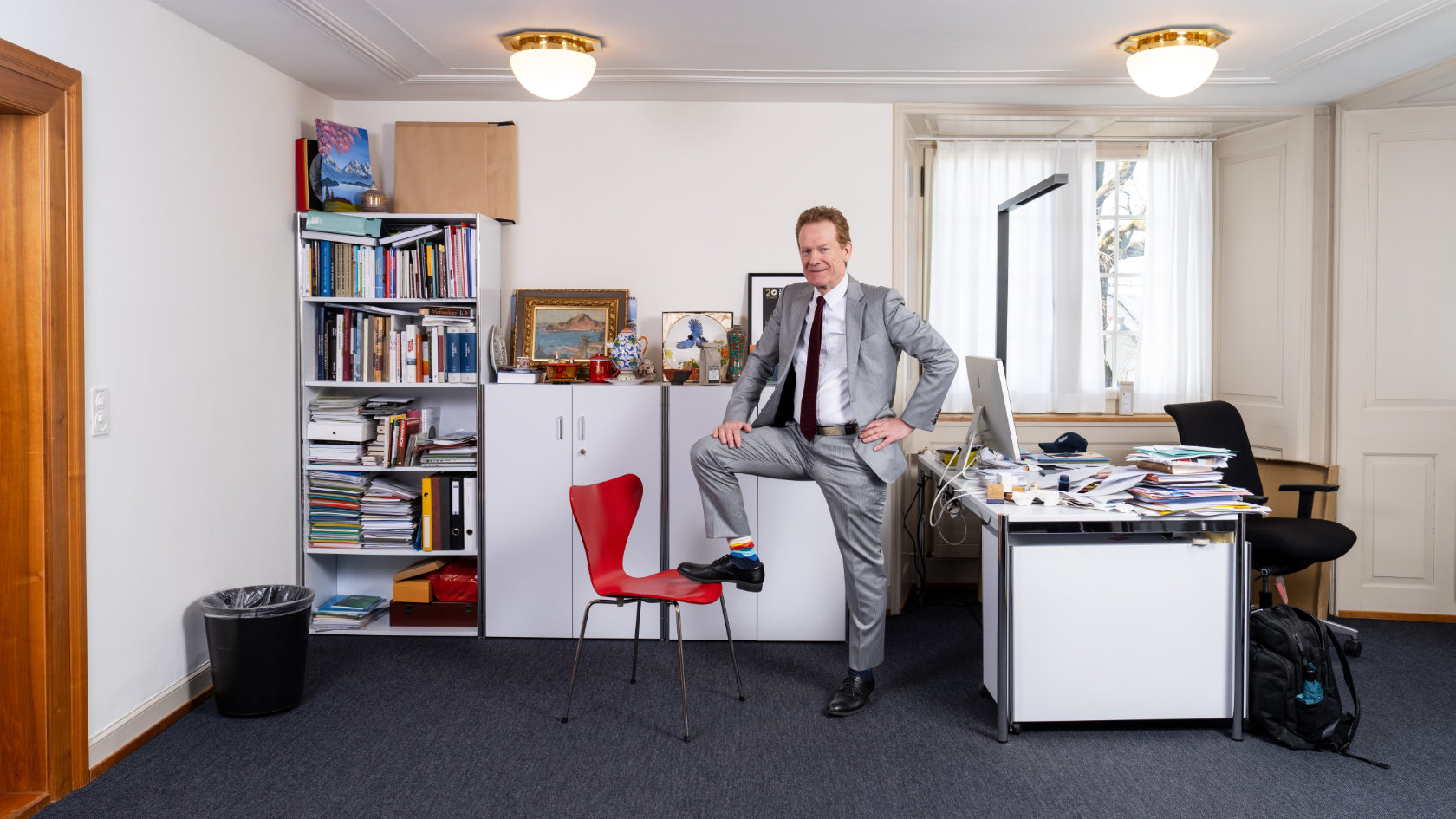 Christian Schwarzenegger in seinem Büro an der Künstlergasse
