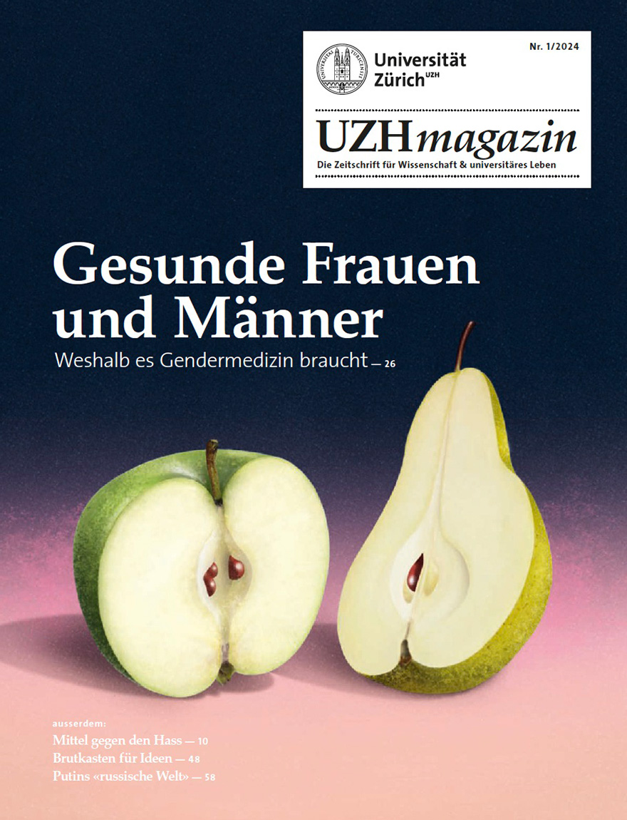 UZH Magazin 1/24: Gesunde Frauen und Männer. Weshalb es Gendermedizin braucht.