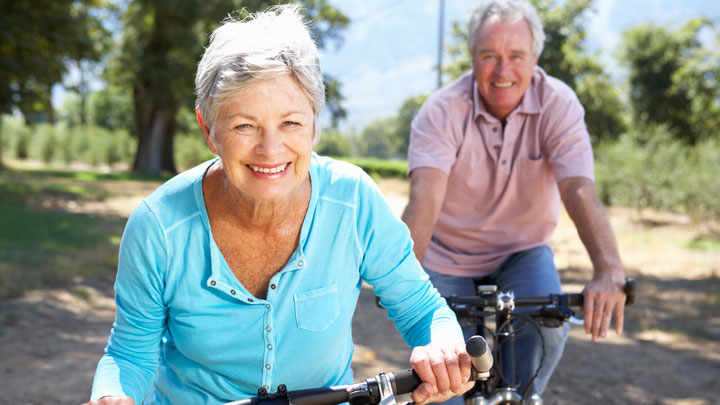 Rentner auf Velo