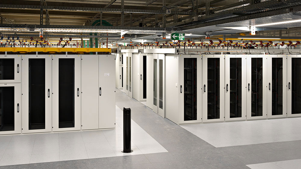 Server-Racks im Rechenzentrum Ostschweiz, RZO, in Gais