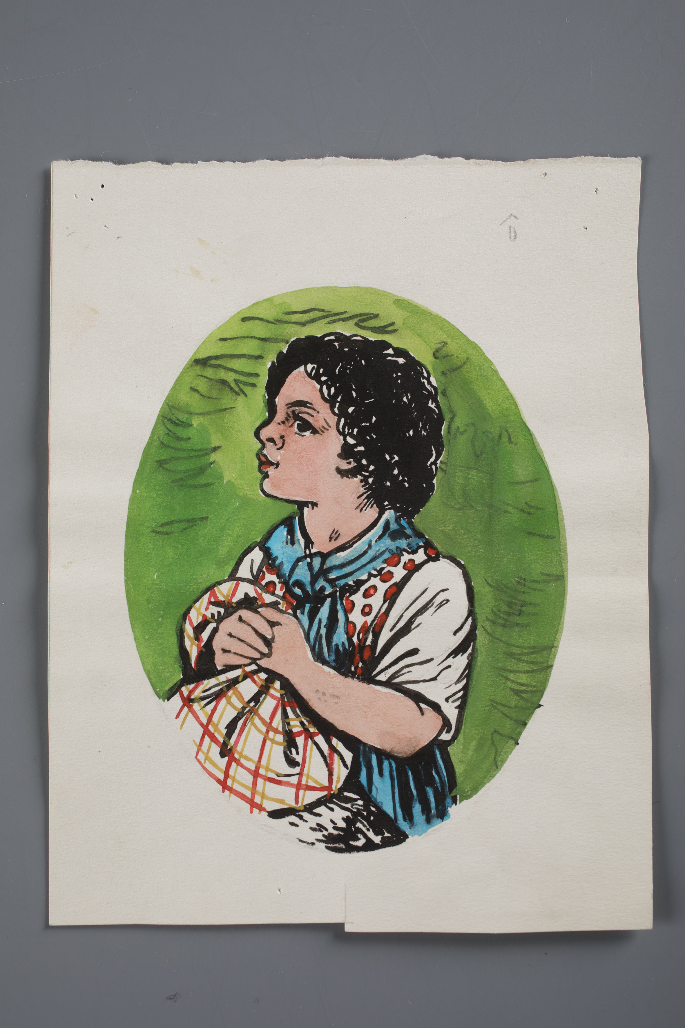 Original book cover illustration by the first Swiss "Heidi" illustrator Rudolf Münger (1862-1929). SIKJM.