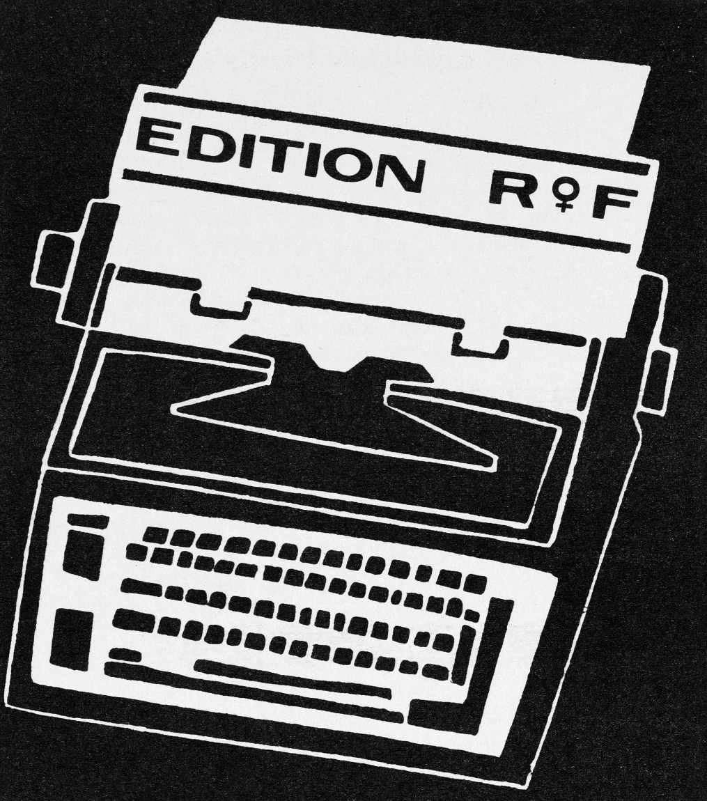 Flyer of Edition R+F (Image: Gosteli Foundation)