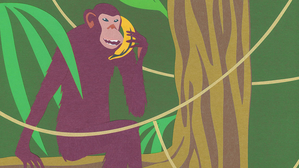 Affen können wie wir Menschen ihre Sprache gezielt und strategisch einsetzen. (Illustration: Anne Sommer)