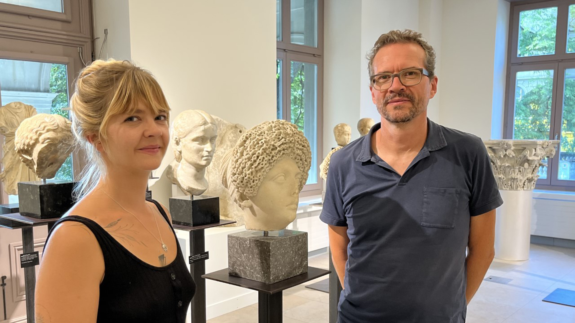 Agata Guirard und Martin Bürge mit Julia Titi, der Tochter römischen Kaisers Titus