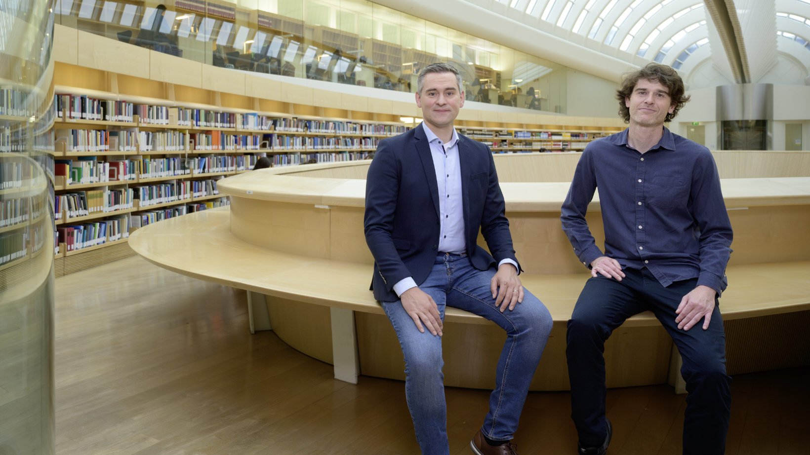 Education Researcher Sascha Schneider und Joshua Weidlich 