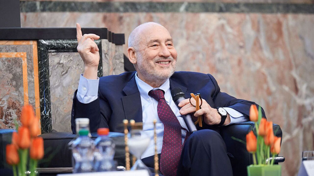 Nobelpreisträger Professor Joseph. E. Stiglitz an der FINEXUS-Konferenz. 