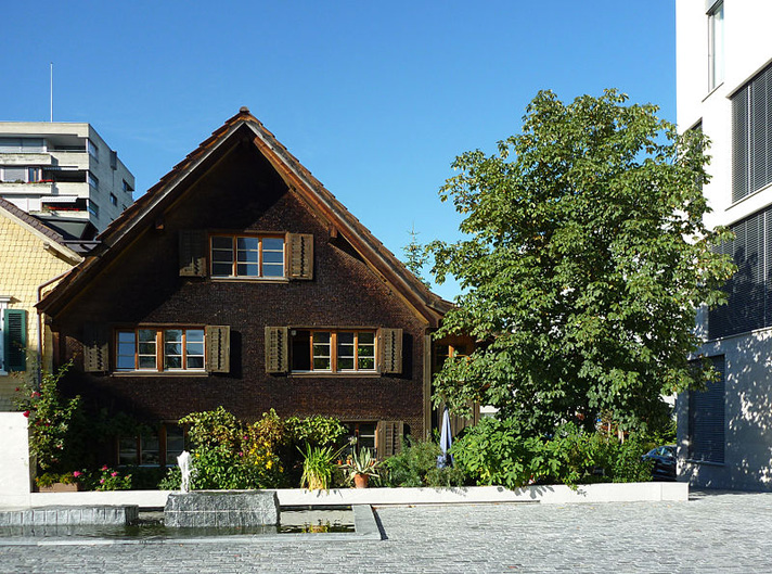 Geburtshaus von Oswald Heer: Das ehemalige Pfarrhaus von Henau, heute Niederuzwil/SG.