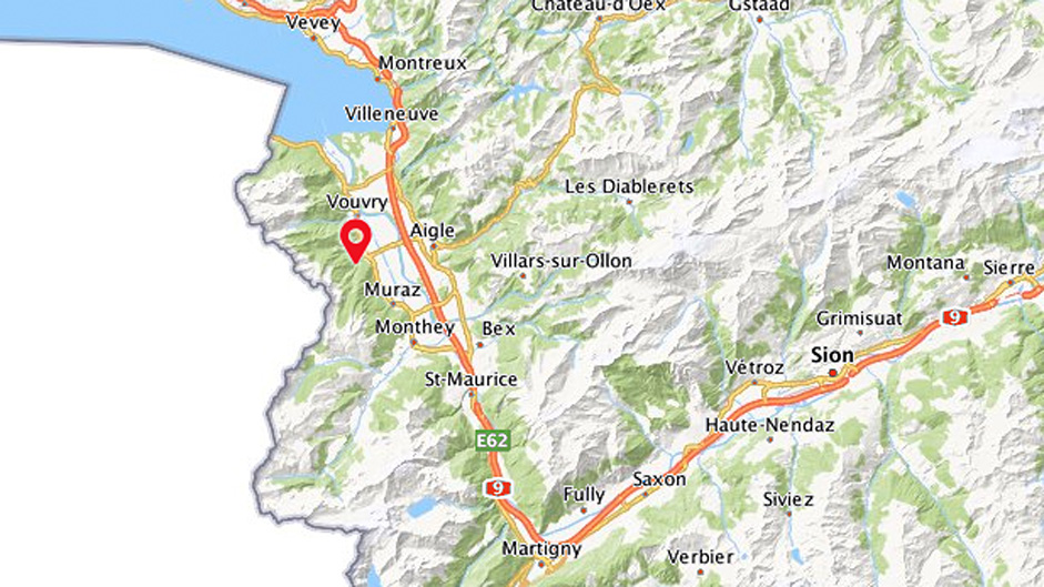 Hier stiess der Hobby-Metallsucher auf mehr als 200 archäologisch bedeutsame Gegenstände: Der Fundort im Unterwallis auf dem Gebiet der Gemeinde Vionnaz.